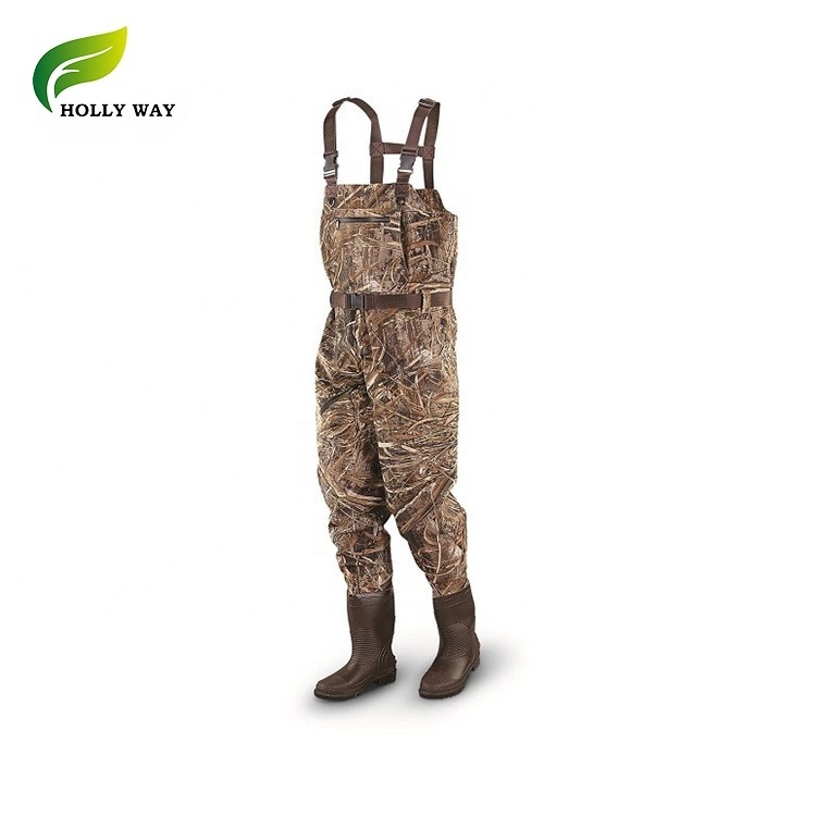 Durable Patent Camo All Style  Neoprene Chest Wader for Hunting ATV