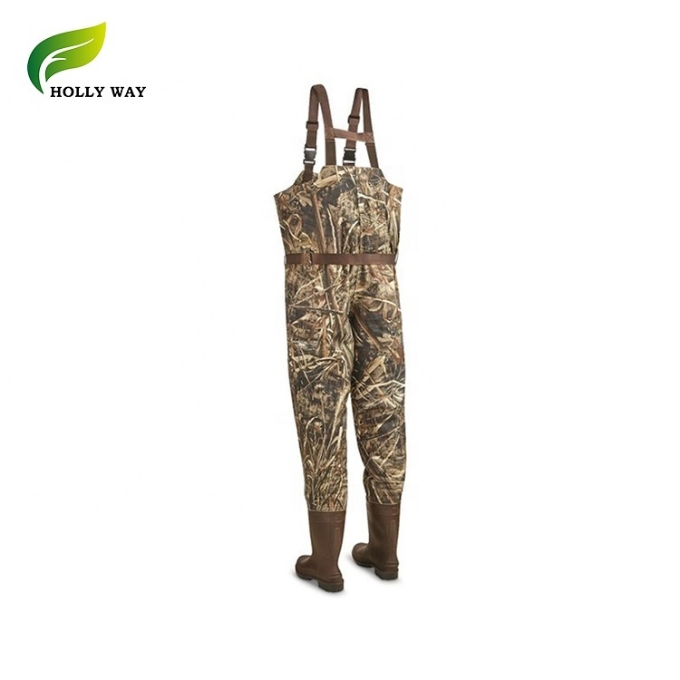 Durable Patent Camo All Style  Neoprene Chest Wader for Hunting ATV