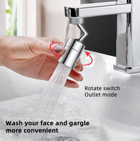 Holmine Universal Splash Filter Swivel Aerator Faucet Rotate Water 720 Bathroom Faucet Basin Extender Kitchen Accessories