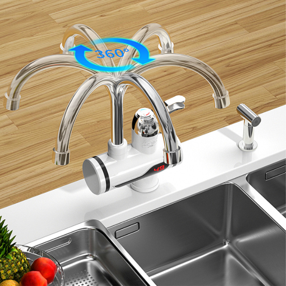 Holmine High Quality Heating Water Tap Plastic Portable Electric Faucet Heater