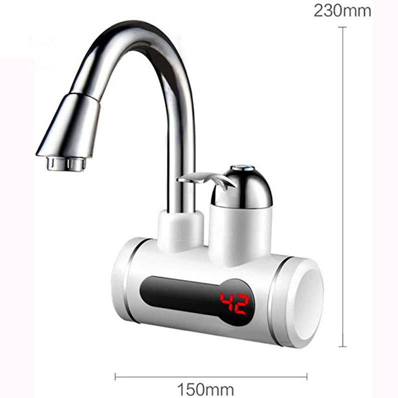 Holmine HOT Cheap Plastic Portable Tankless Bathroom Faucet Hot Cold Water Tap Instant Electric Water Heaters With Shower Head