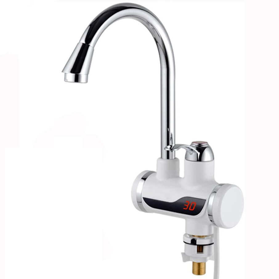 Holmine HOT Cheap Plastic Portable Tankless Bathroom Faucet Hot Cold Water Tap Instant Electric Water Heaters With Shower Head