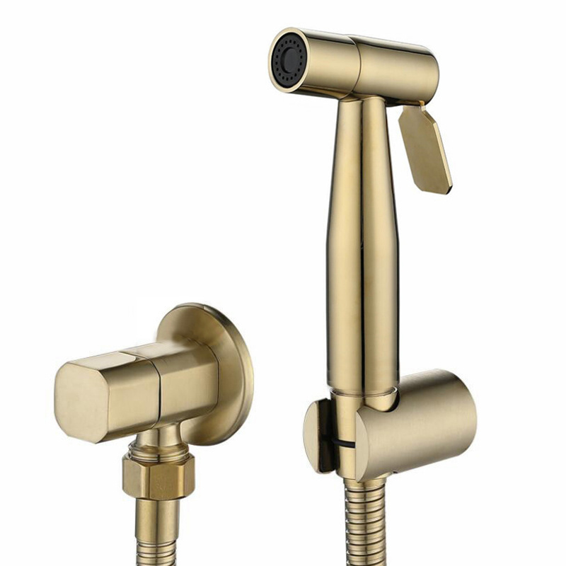 Holmine Handheld toilet Bidet All Brass Shattaf hand shower head faucet shower bidet shattaf