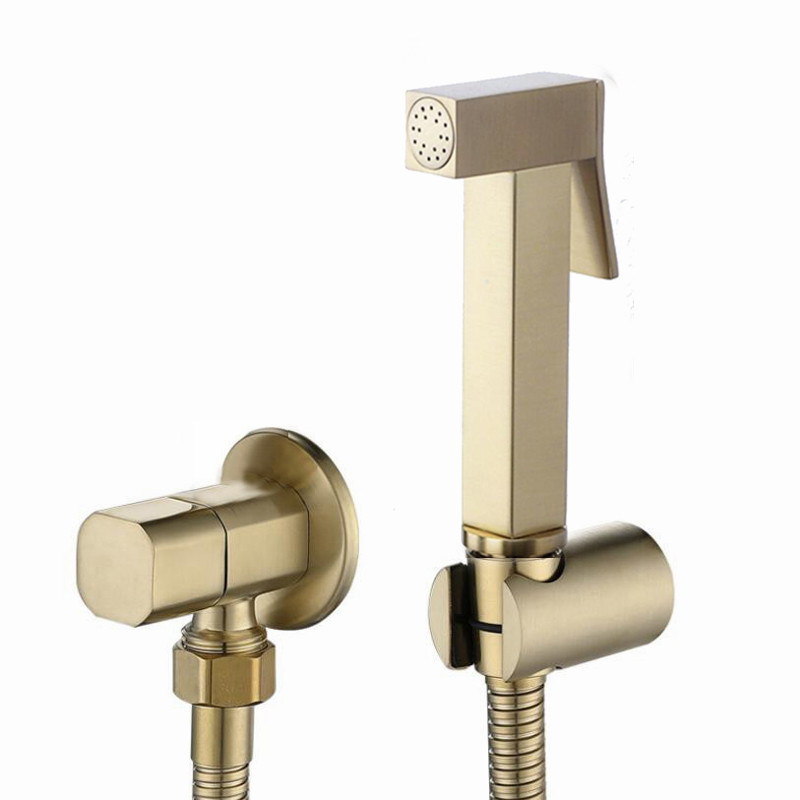 Holmine Handheld toilet Bidet All Brass Shattaf hand shower head faucet shower bidet shattaf