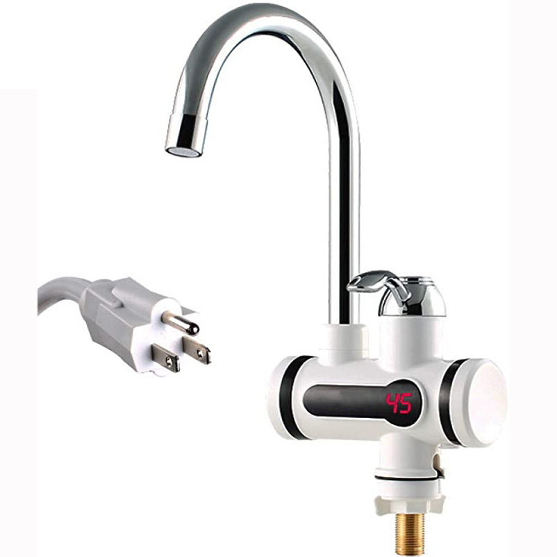 Holmine HOT Cheap Plastic Portable Tankless Bathroom Faucet Hot Cold Water Tap Instant Electric Water Heaters With Shower Head