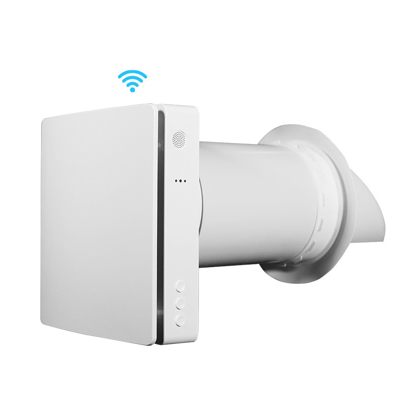 CO2 sensor control wall mounted energy recovery ventilator 32dBa low noise single room hrv wifi control