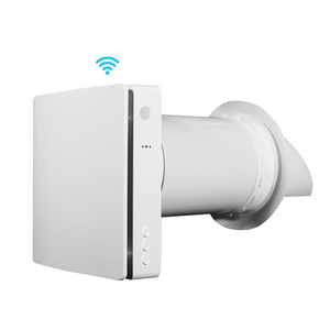 CO2 sensor control wall mounted energy recovery ventilator 32dBa low noise single room hrv wifi control