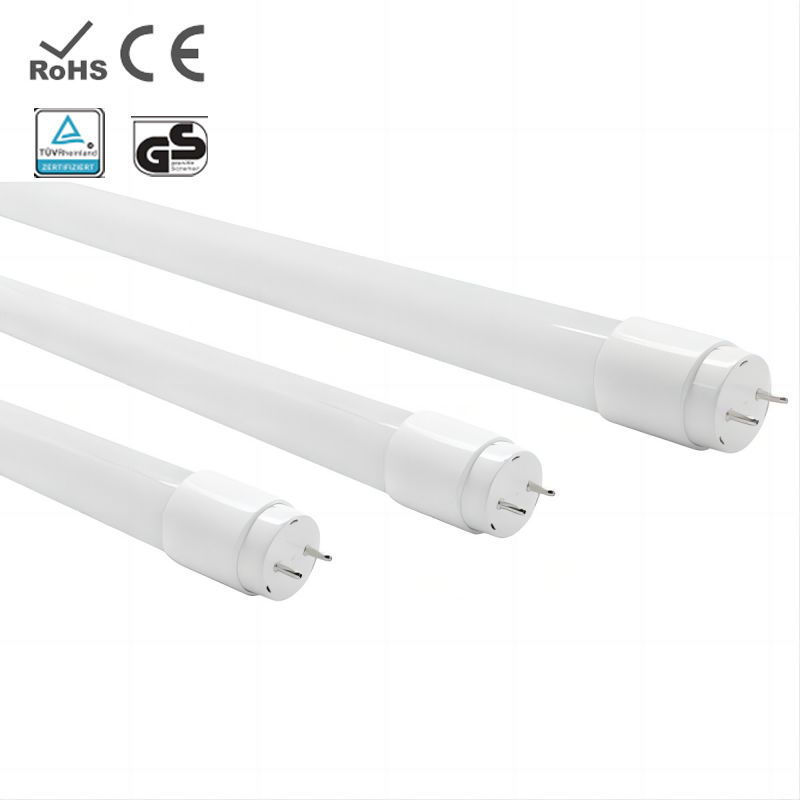 Fast delivery flexible dimmable led tube light Flicker free 110lm/w 135lm/w PF>0.9 CRI>80 T8 LED Glass Tube