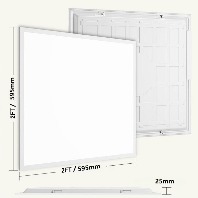 German Warehouse 60x60 62x62 22w 25w 30w 40w Low UGR Square Flat Slim Led Panel Light For Office Lighting