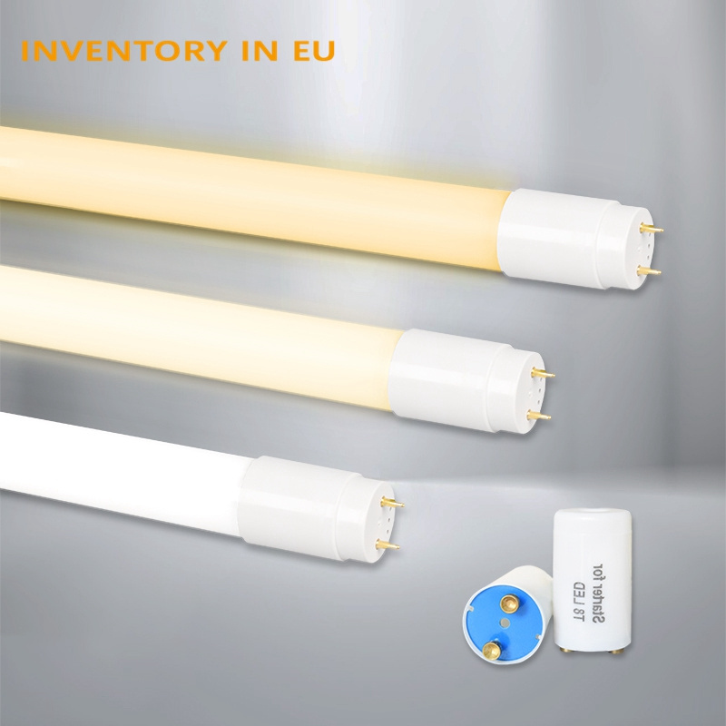 Germany Warehouse T8 Led Lights 120cm 150cm 9w 12w 15w 18w 20w 22w 3000-6500k Glass T8 Led Tube Lighting