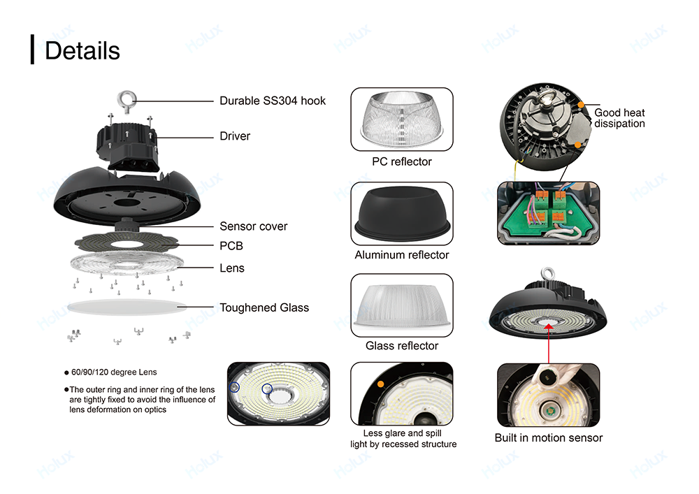 Energy Saver Warehouse Motion Sensor 200 Watt Led High Bay Lights Price Super Bright Led Garage Light