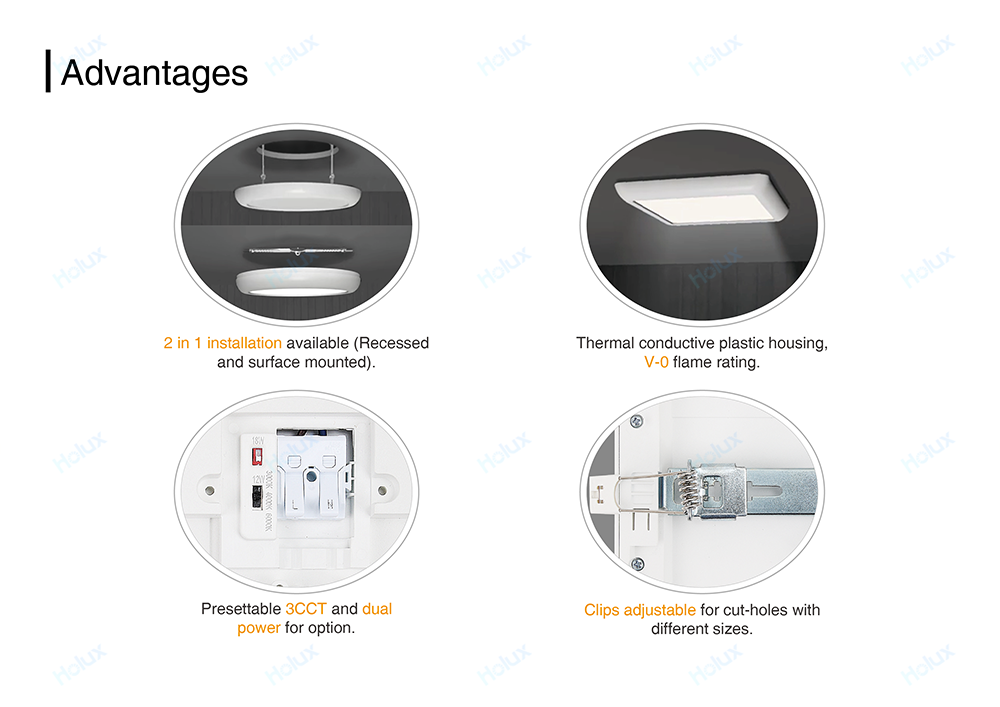 Inventory In Germany Smd2835 Home Office Slim Surface 230v Driverless Dimmable Led Downlight