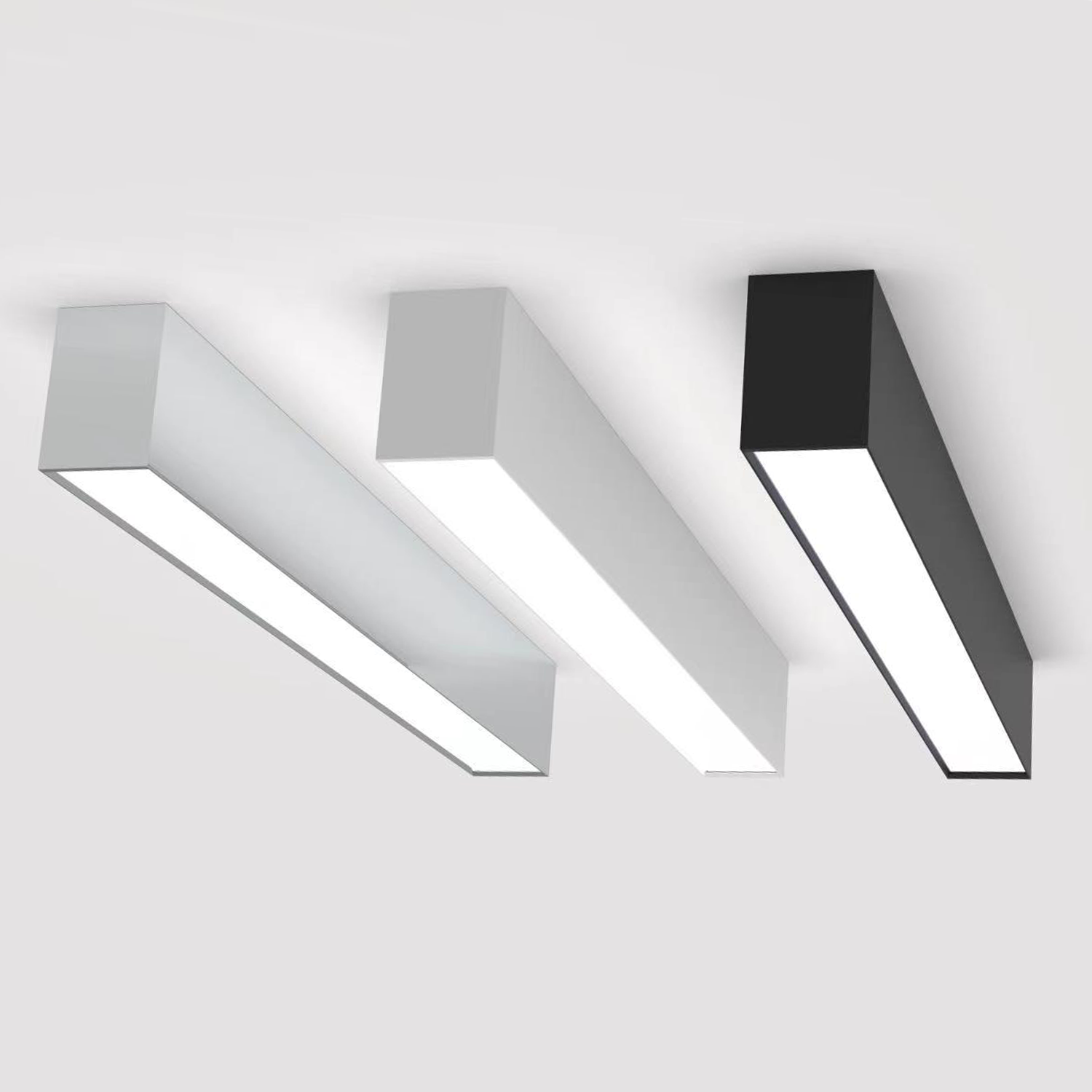 Fast delivery 1200mm 1500mm 24w dimmable led pendant light fixture linear for office