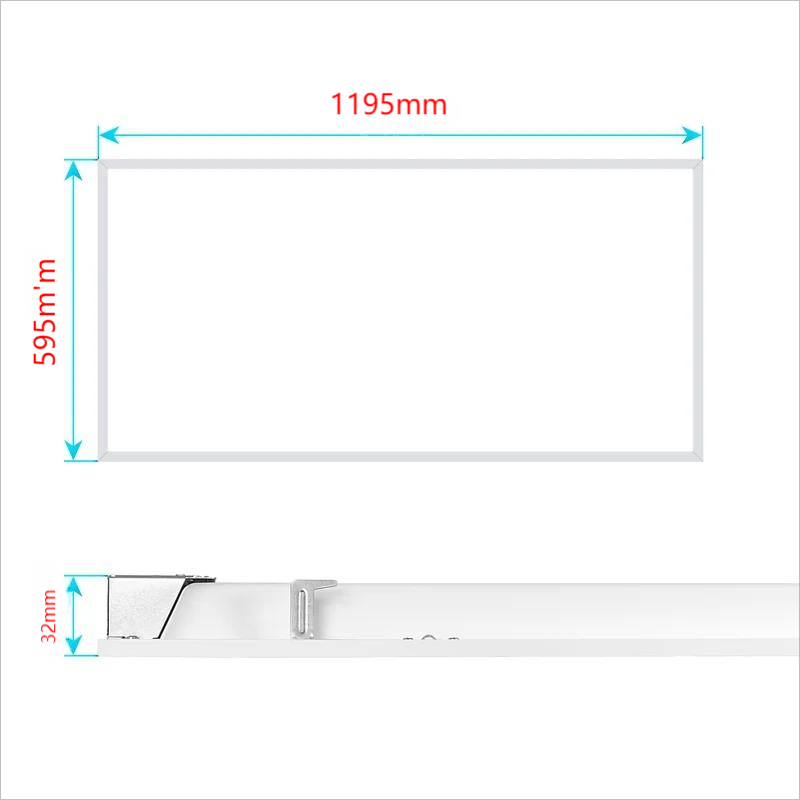 100lm/W 110lm/W 125lm/W Led Panel 60x120 Surface Mount Le Led Ceiling Panel Light For School Office