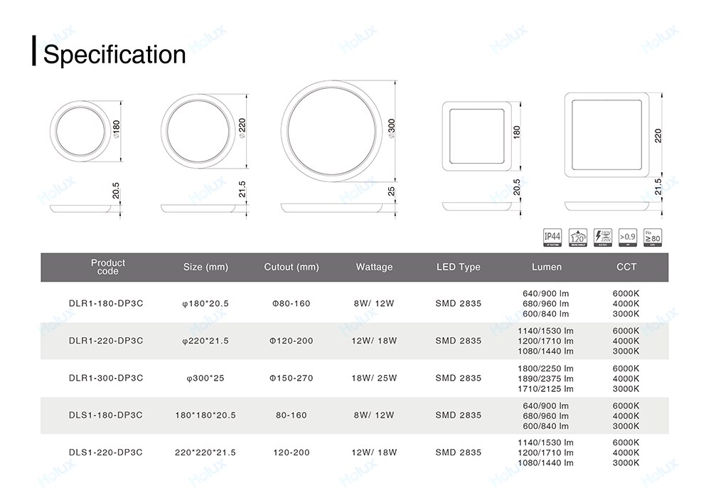 Inventory In Germany Smd2835 Home Office Slim Surface 230v Driverless Dimmable Led Downlight