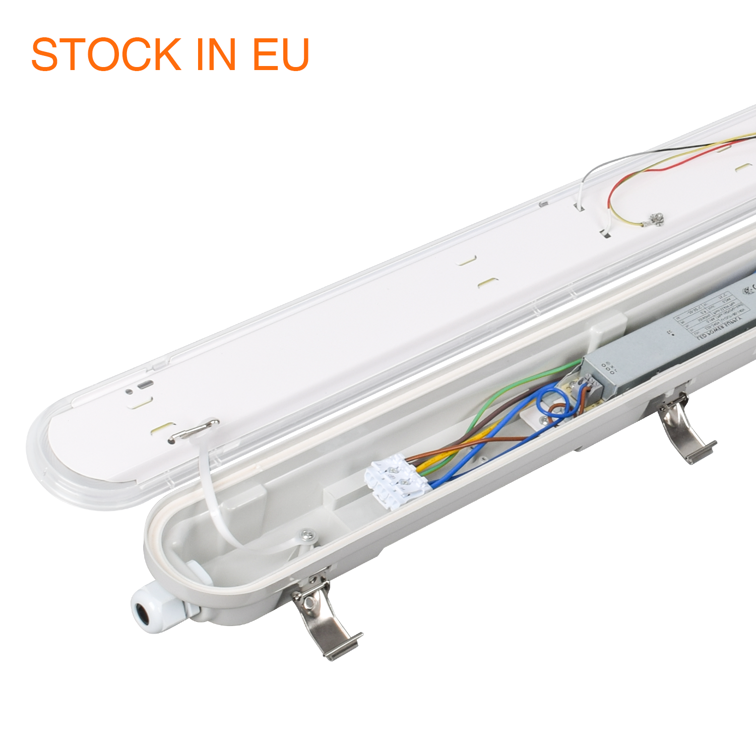 OEM ODM Service Anti-glare IP66 IK08 150LM/W Commercial LED triproof light fixture for office