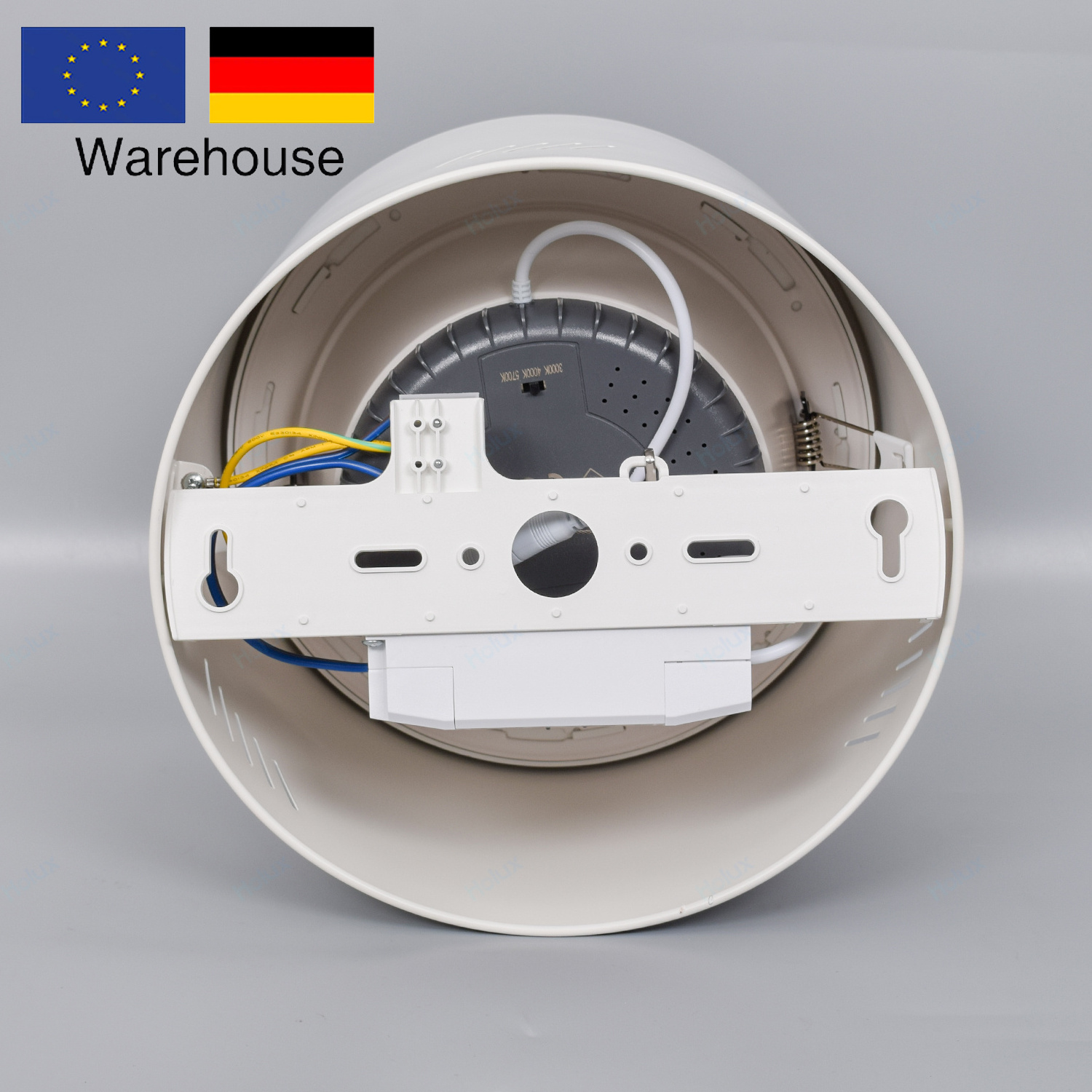 Germany Warehouse Led Recessed Downlight IP64 IK06 3CCT Dimmable Commercial All In One Down Light For Shop