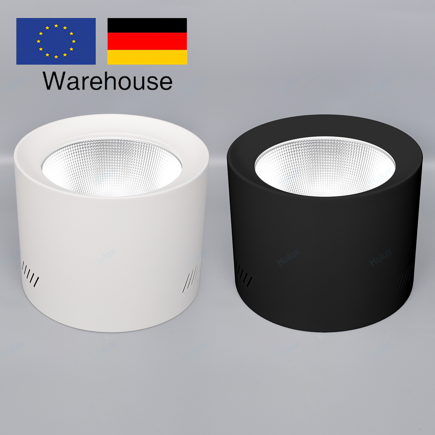 Germany Warehouse Led Recessed Downlight IP64 IK06 3CCT Dimmable Commercial All In One Down Light For Shop