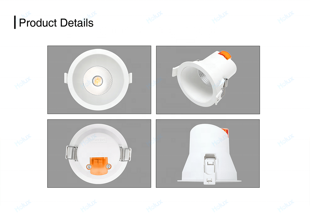 2022 Inventory In Europe Recessed 4 Inch Slim 220v White Black Led Down Spot Lights For Warehouse