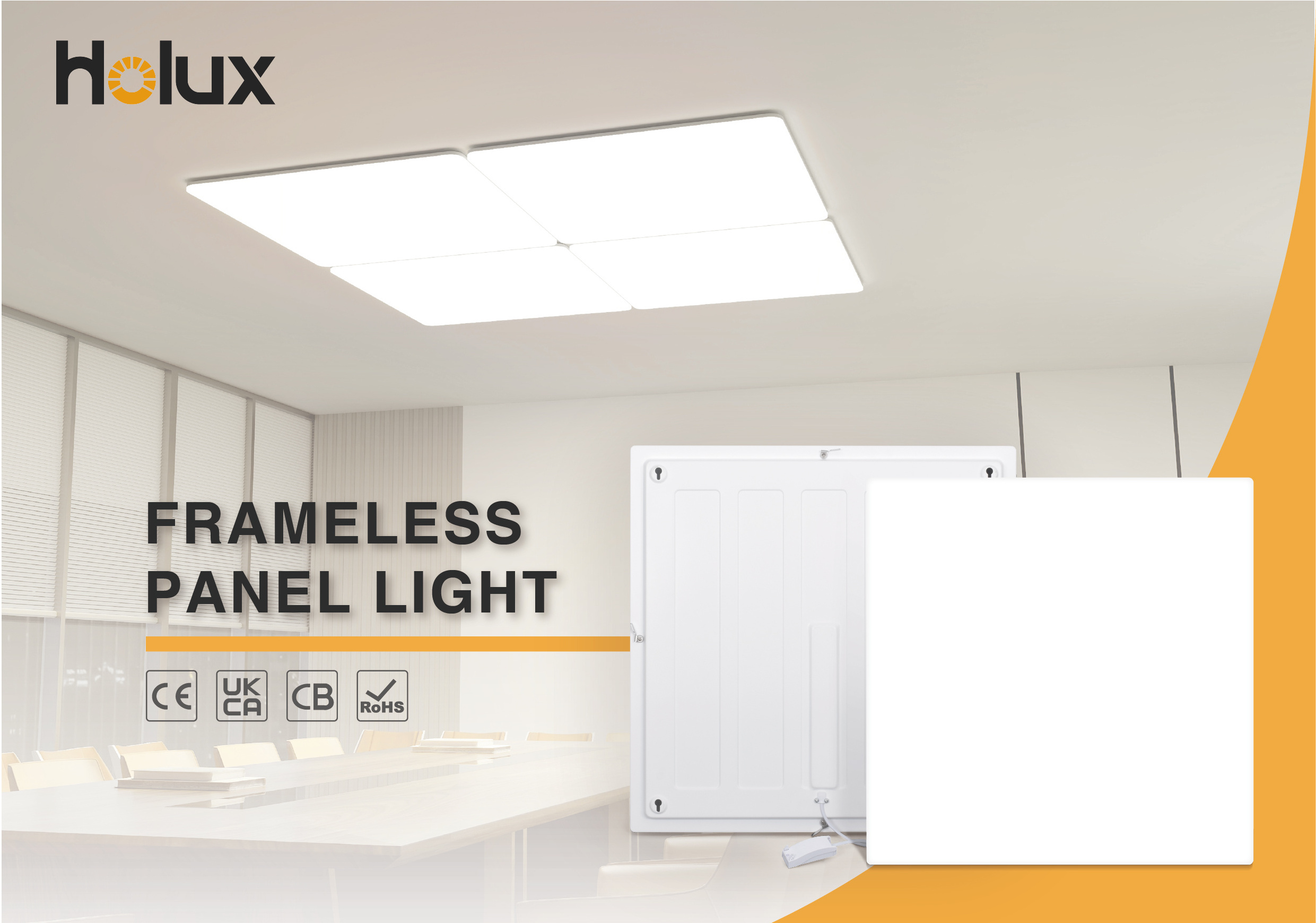 Frameless Led Panel Light Slim Indoor Lamp Ceiling 2x2 36w 40w 48w 120lm/W Surface Mounted Backlit Panel Light