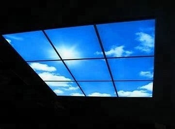 IP40 dustproof sky and cloud led ceiling panel light