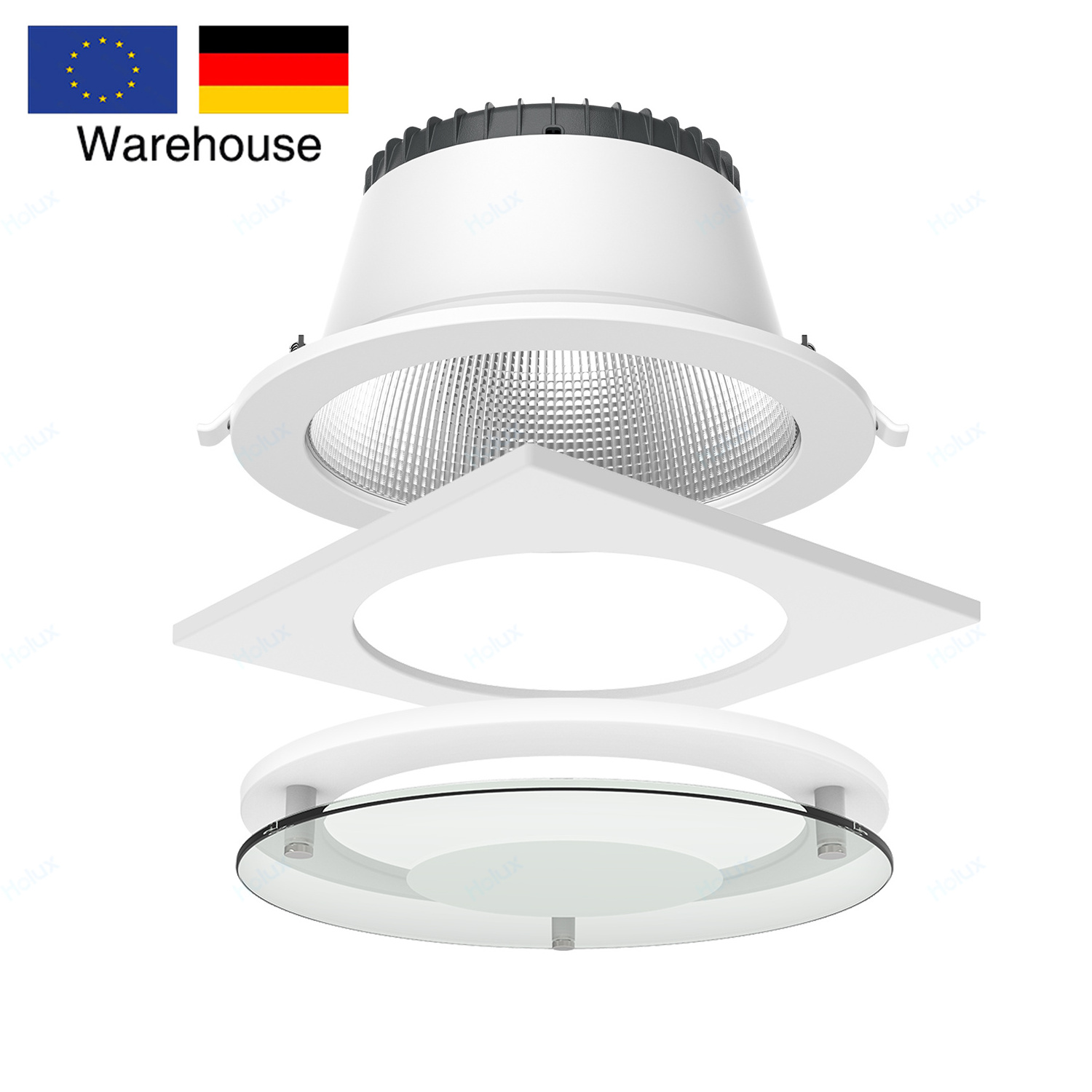 Indoor Office Hotel 3 In 1 Downlight Ceiling Light Replaceable Aluminum Housing Led Down-Light