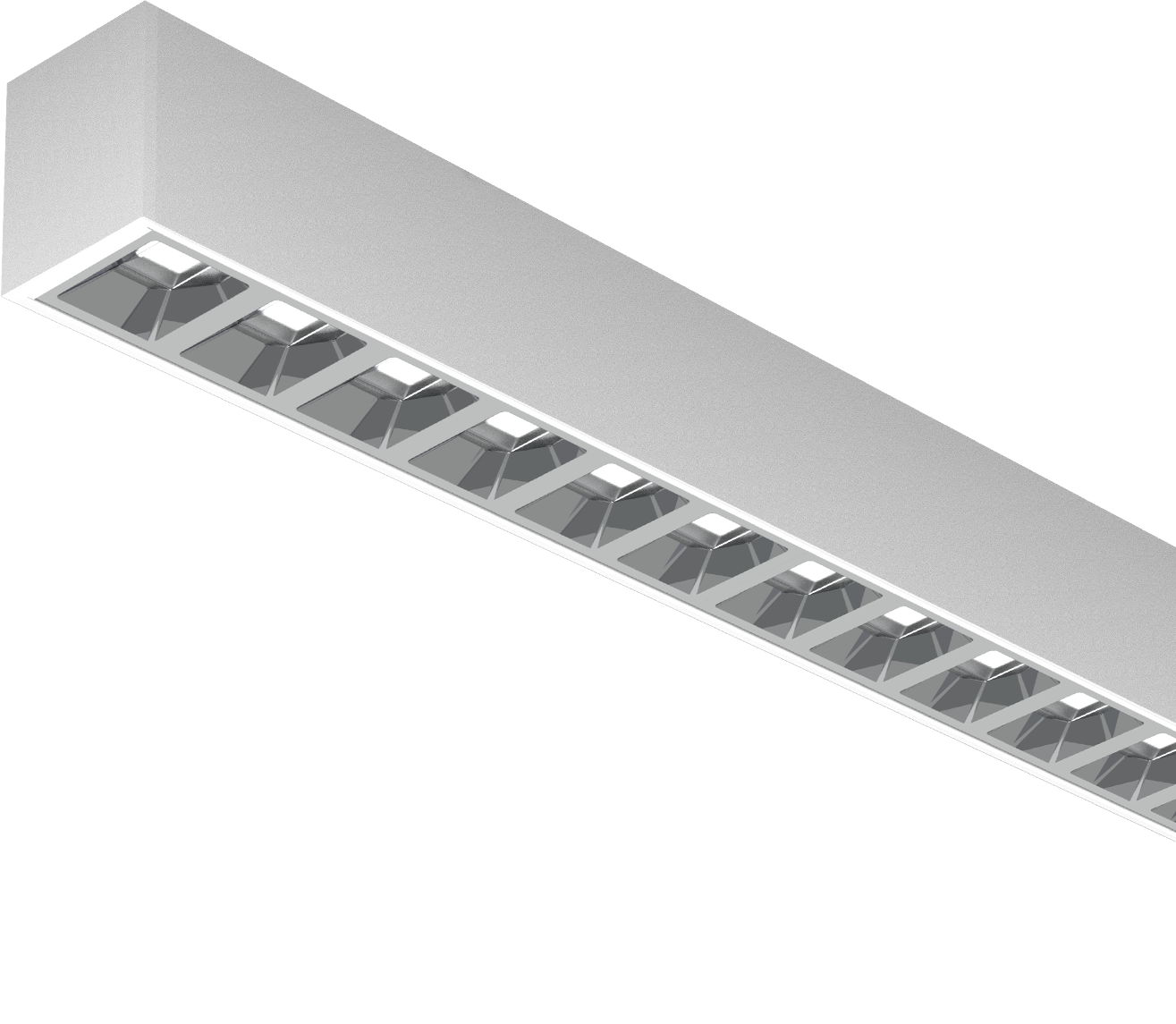 Holux Suspended Mounted Honeycomb Louver Lampshade Super Market Office Ceiling Surface Linear Light Ip20 Led Batten