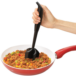 Nylon Ground Beef Chopper Tool and Meat Fork, Non Stick Mix Chopper