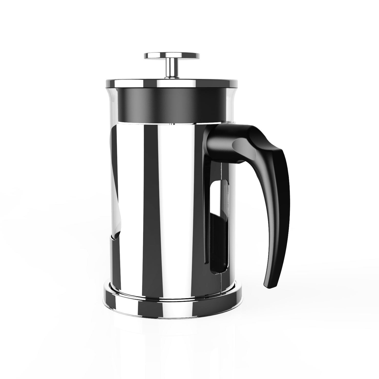 Glass Pitcher 4 Level Filter System Carafe Teapot plus Stainless Coffee Spoon n Cleaner Brush for Hot Cold Brew