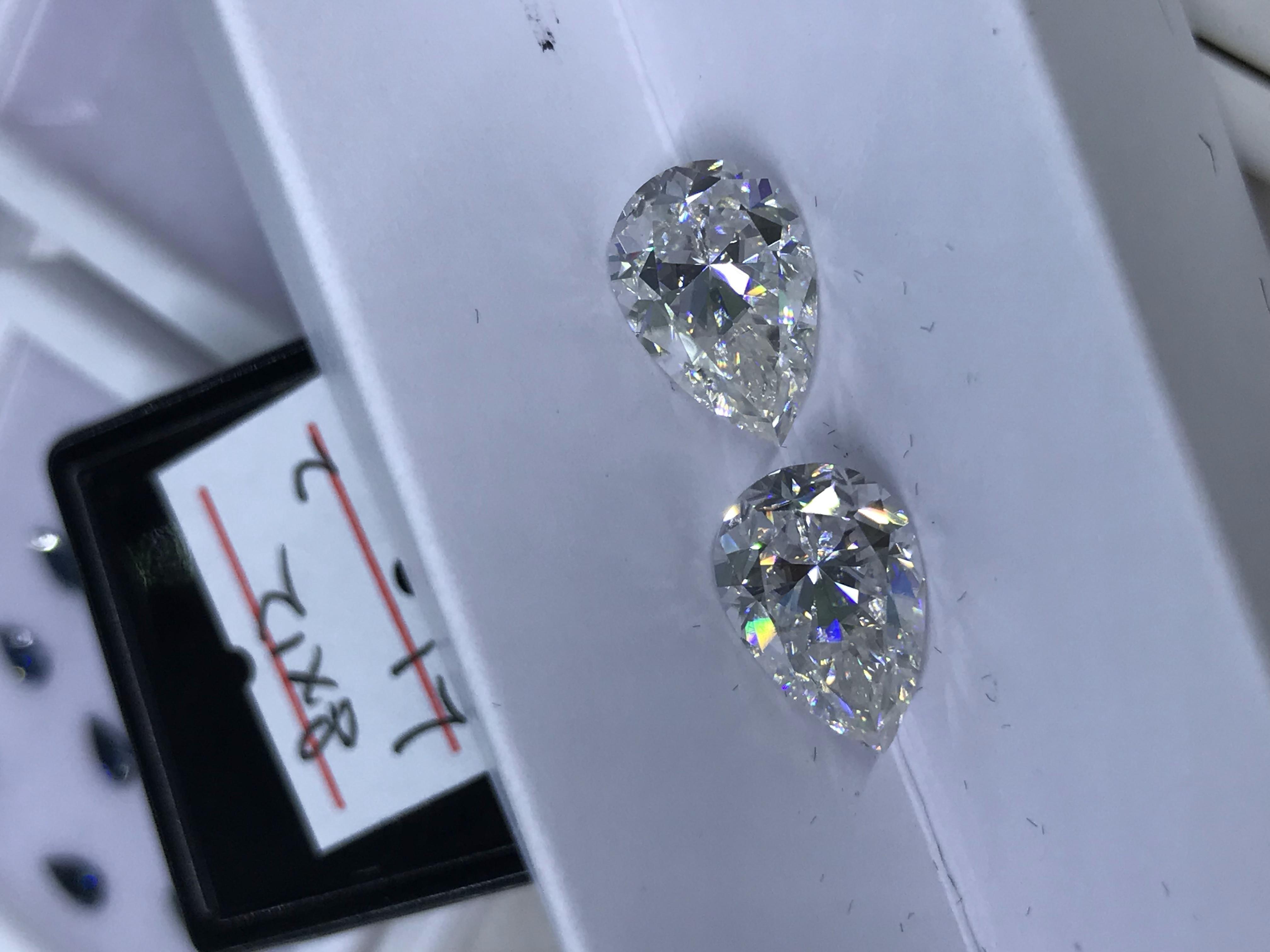 3x5-10x14 DEF VVS1 Holycome Moissanite Diamond Test Positive Natrual Color Wholesale HandMade Pear Cut Moissanite Gra Moissanite