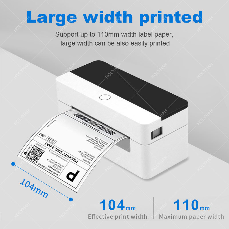 4x6 Shipping Label Printer with Large Paper A6 Thermal Barcode Printer