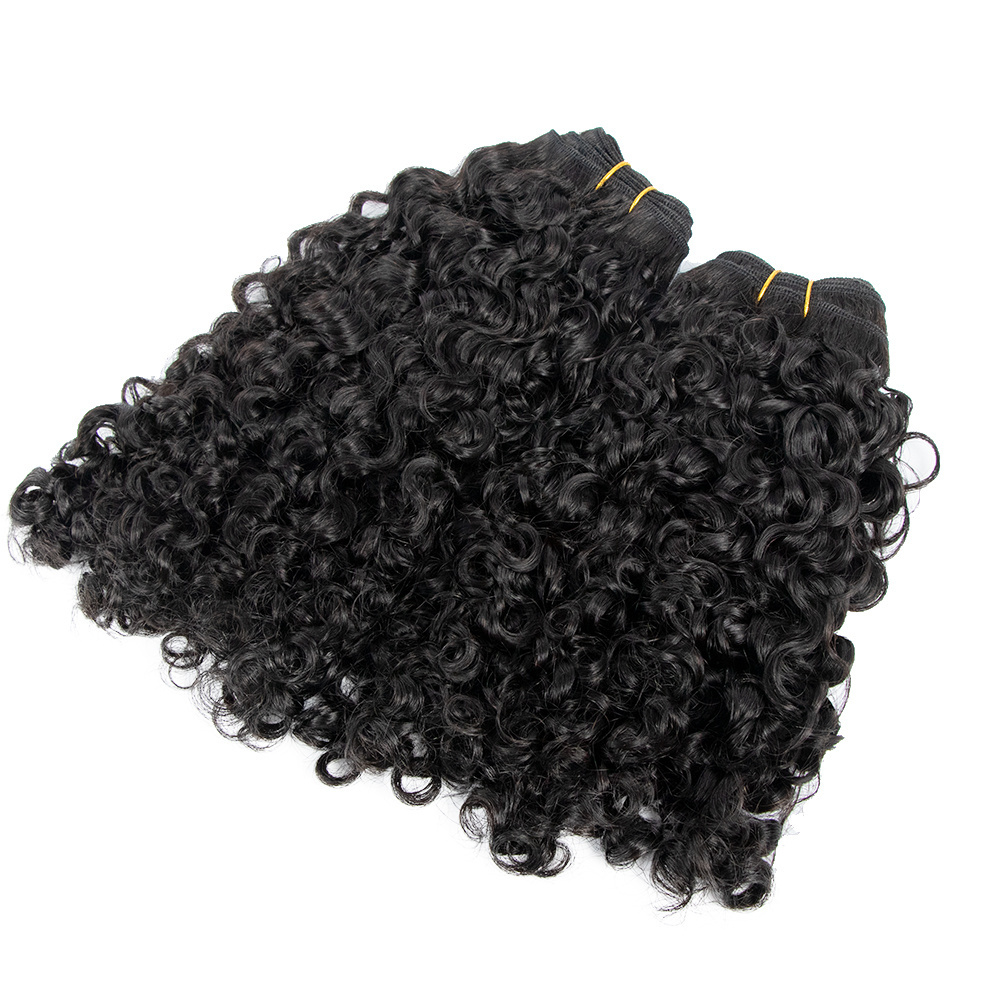 Wholesale Vendor Kinky Curly Burmese Curly Hair Weft Raw Virgin Brazilian Hair For Black Women Hair Bundle