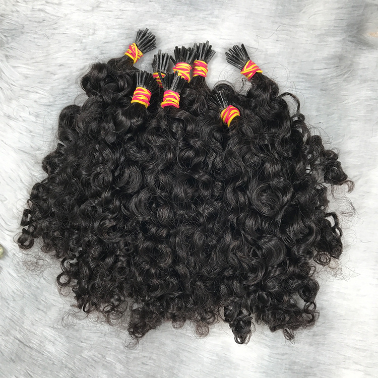 Hot Selling Best Price Afro Kinky Curly Bonded Keratin K Tip Hair Extensions Wholesale