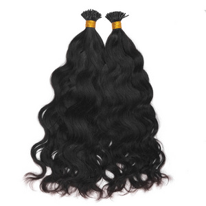 Best Selling Natural Weave Real Human Hair Pre Bonded I-Tip Hair Extensions Cuticle Aligned Indian Human Hair