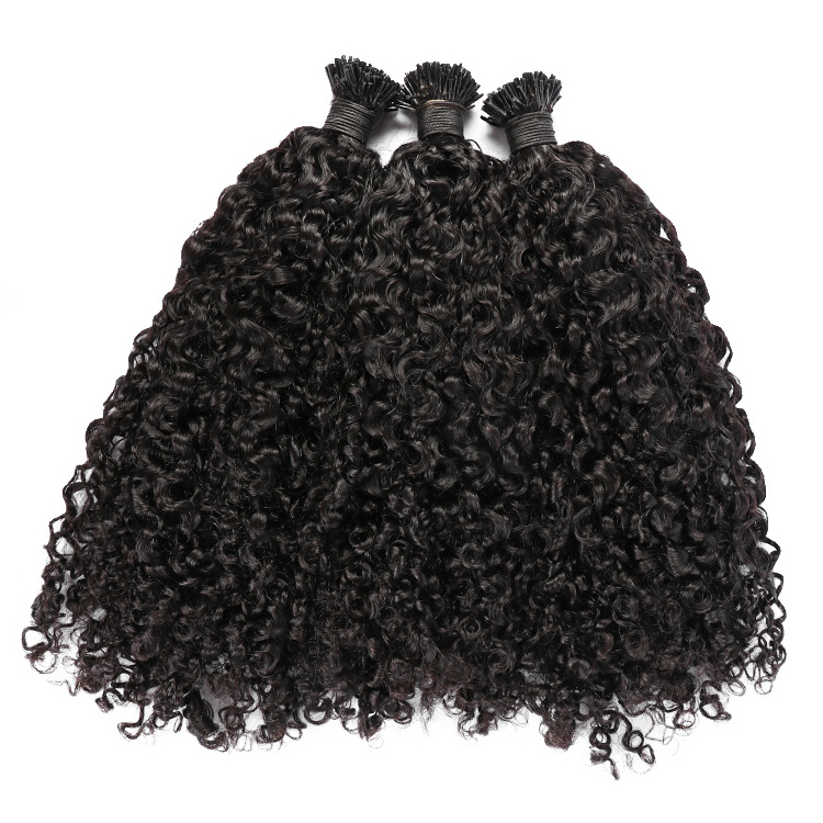 Hot Selling Best Price Afro Kinky Curly Bonded Keratin K Tip Hair Extensions Wholesale