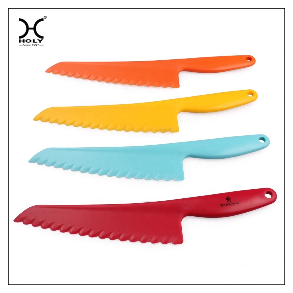 Plastic Children's Safe Cooking Chef knife Fruits and vegetables Cutting Knife Kids Plastic Knife