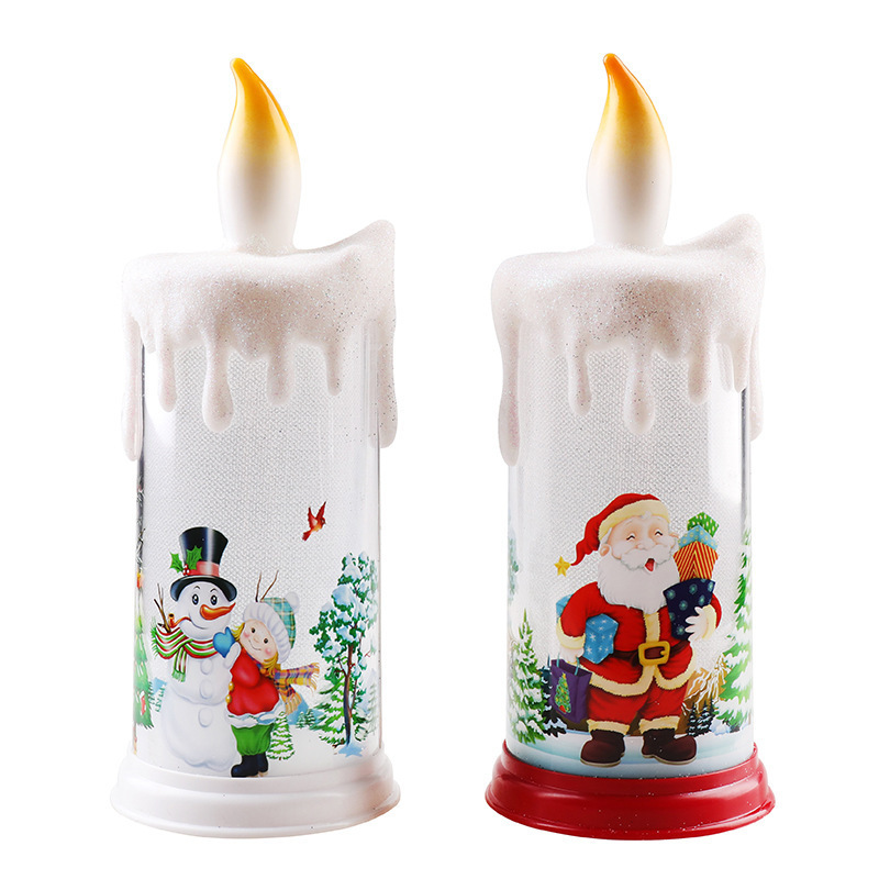 Christmas and Religion LED candle Flameless Flickering Pillar Candle Christmas decoration LED candle