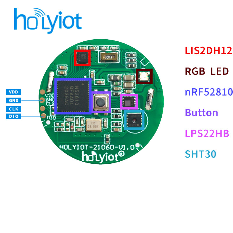 Holyiot nRF52810 ble gateway iot wholesale ibeacon eddystone beacon for Asset tracking