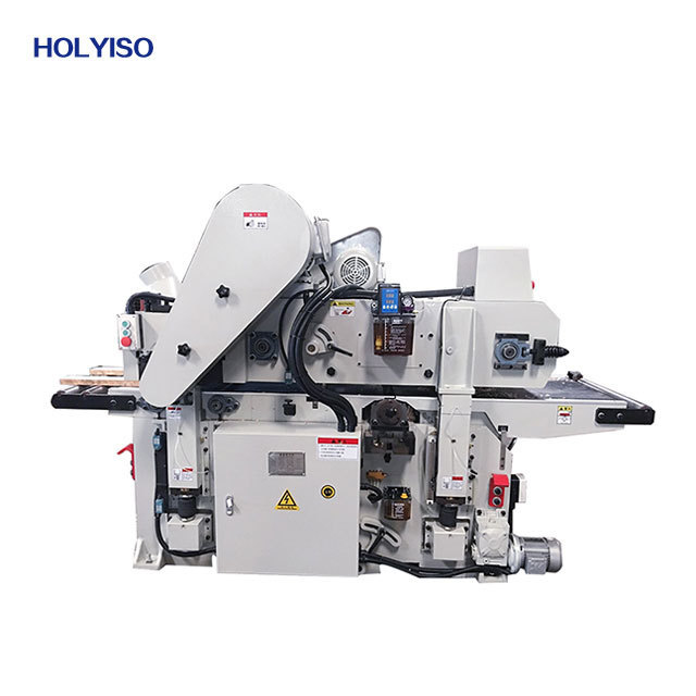 HOLYISO Two Sided 600mm 12 thickness planer 220 Wood Planer Thickness with Spiral Cutters