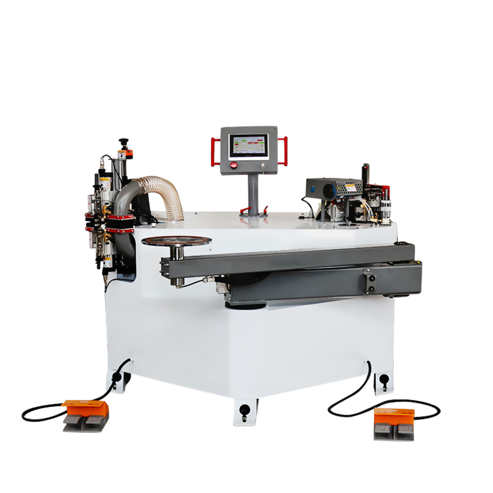 KIE-C700 All in one  curve and straight edge banding machine curved panel edge bander desk banding  machinemachine