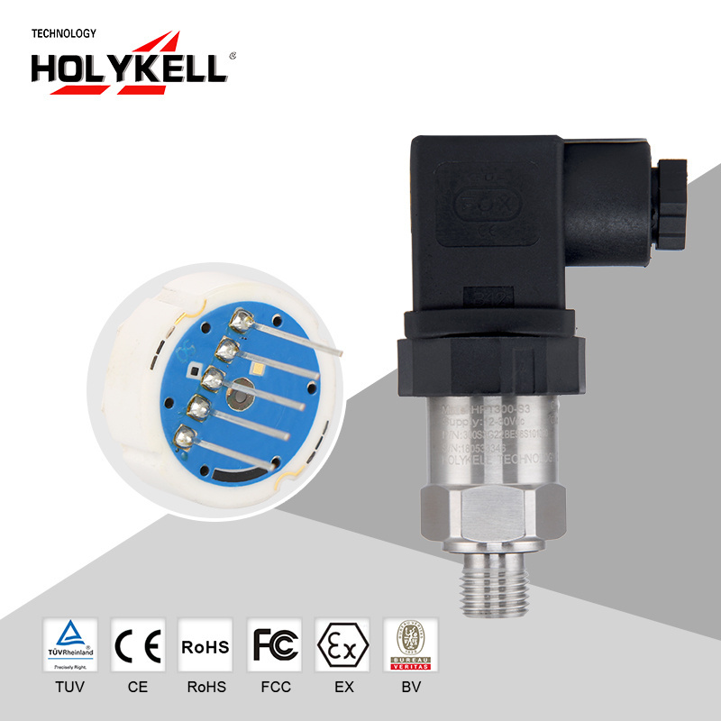 Holykell china water pipe 4-20ma pressure sensor 1/4 npt,air gas fuel pressure sensor price,ceramic hvac pressure sensor 250 psi