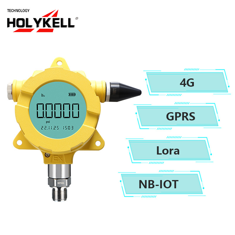 Holykell 4G LORA battery powered wireless pressure transmitter for irrigation system