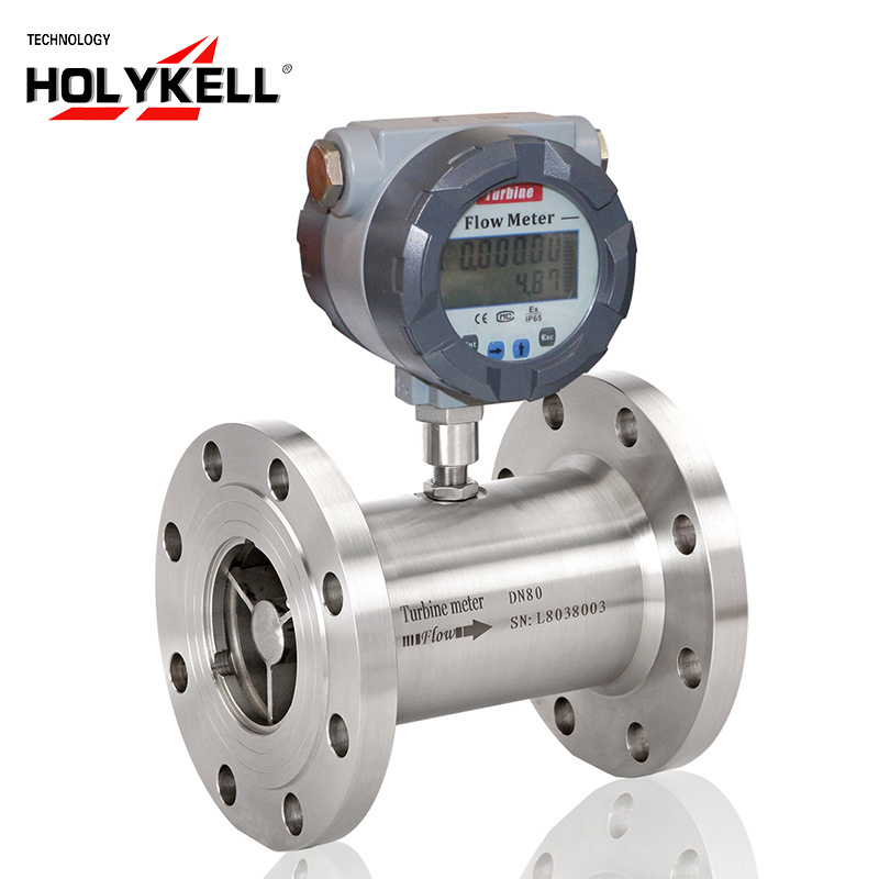 Holyekll tokico oil flow meter heavy fuel diesel turbine flowmeter