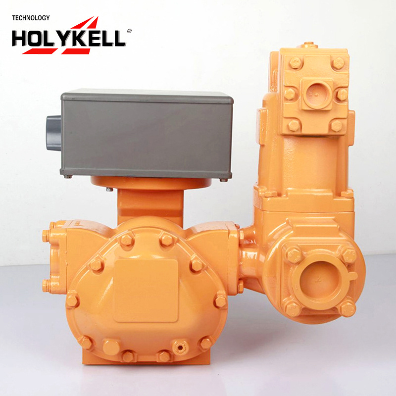 Holykell crude oil rotary positive displacement meter pd flow meter