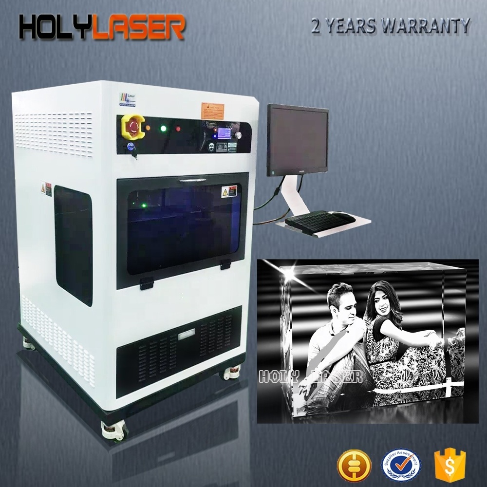 3d printing in glass cube price For crystal 3d printer 3d photo laser engraving engraver machine For Crystal