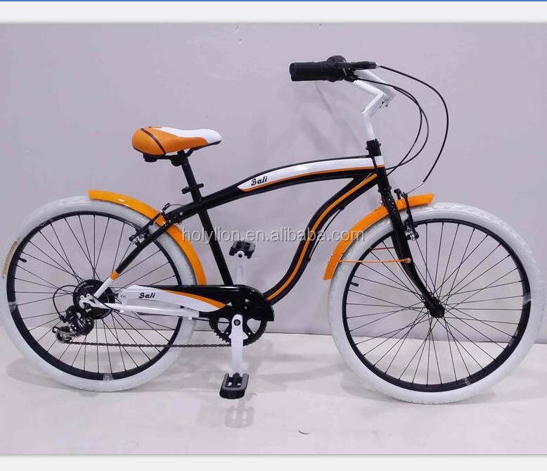 Factory supply new style 26 Inch beach cruiser bike/bicycle with 7 speed