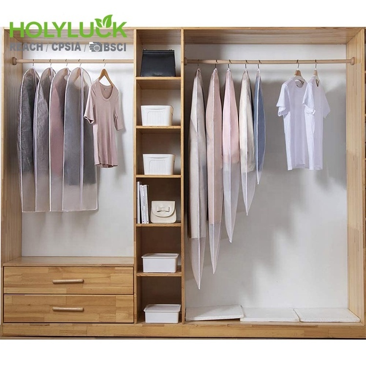 Hot Selling Simple and Modern Suit Dust Cover PEVA Transparent Storage Hanging Clothes Bag Designer Garment Bags