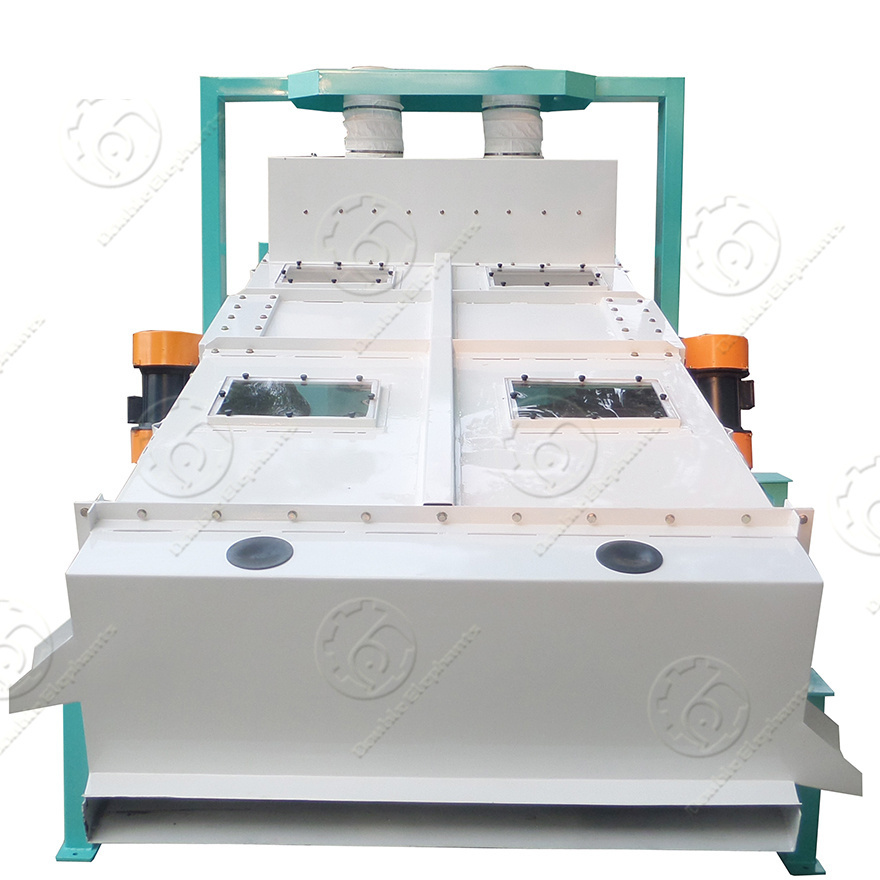 factory rice grain wheat maize sesame soybean vibrating grading screen cleaning sieve machine