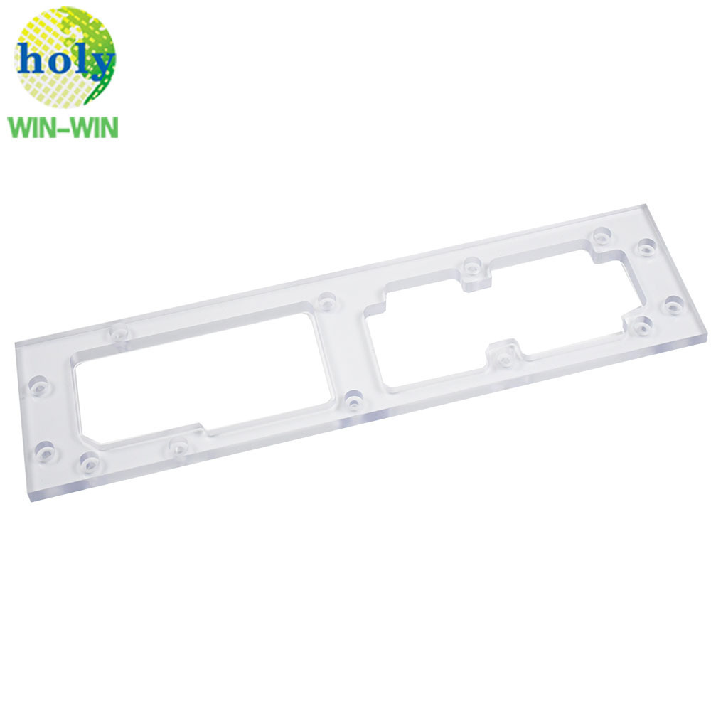 Precision Plastic CNC Machining Clear Acrylic Black ABS Frame with Precision Plastic CNC Machining Turning Services