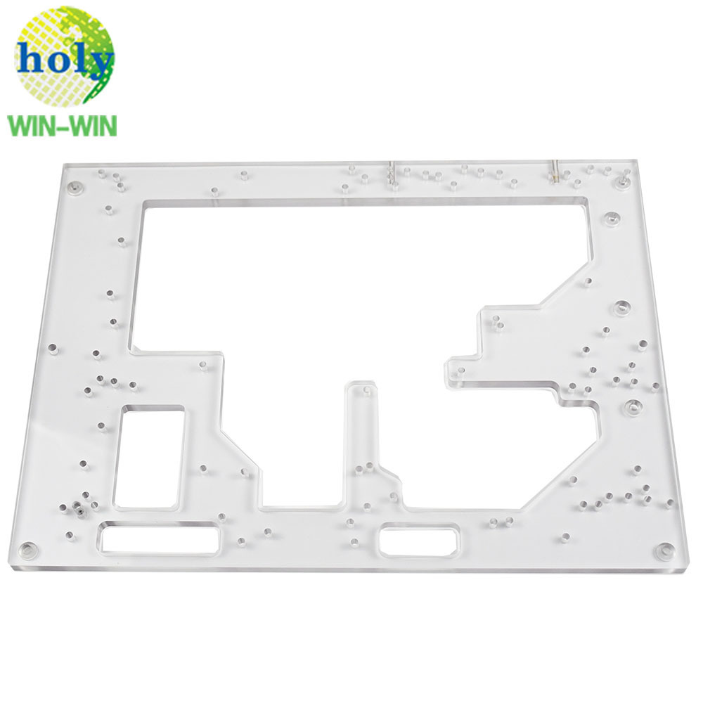 Precision Plastic CNC Machining Clear Acrylic Black ABS Frame with Precision Plastic CNC Machining Turning Services